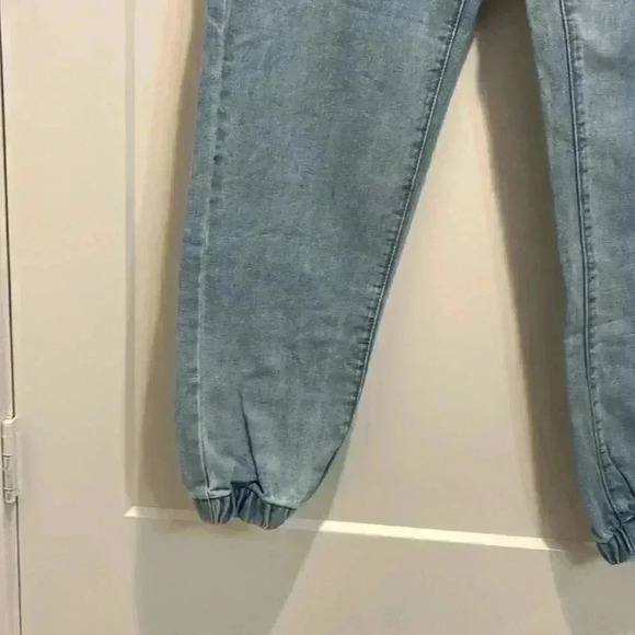 BBJ Los Angeles Hayley drawstring blue jean joggers size medium. - Picture 6 of 11
